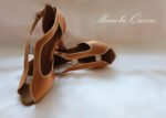 Latin dance shoes  with 3 different material