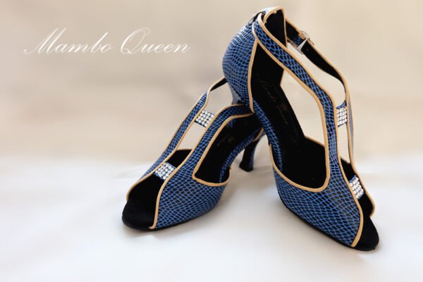 Special color fabric Latin dance shoes