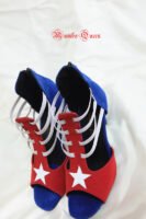 Latin dance shoes cuba  flag style