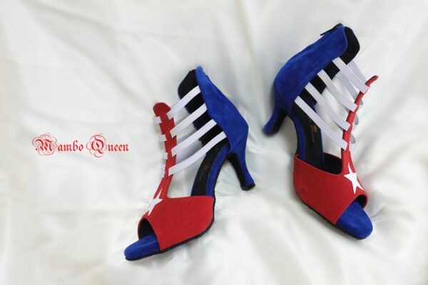 Latin dance shoes cuba  flag style