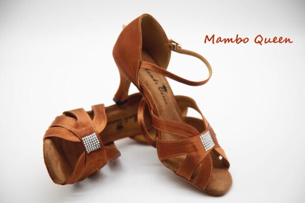 Latin dance shoes classic style with shining stone