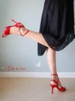 Stylishly designed tango shoes with long laces