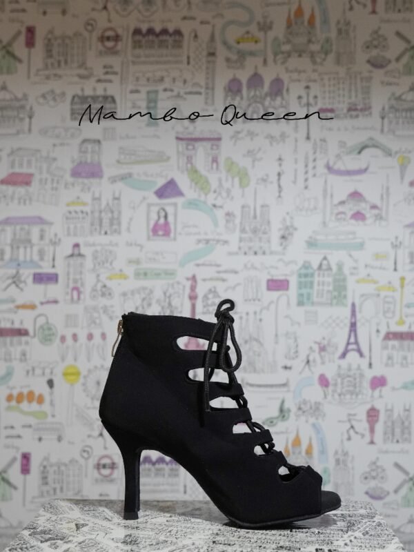 latin dance shoes salsa bachata dance boots woman heels black