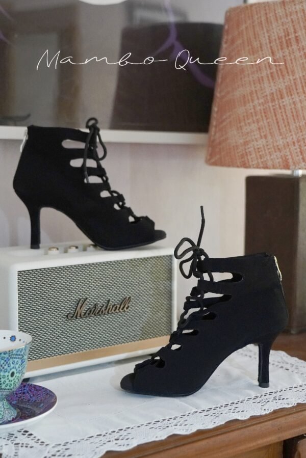 latin dance shoes salsa bachata dance boots woman heels black