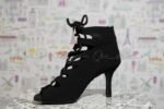 latin dance shoes salsa bachata dance boots woman heels black