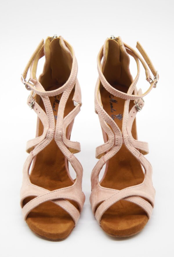 Light pink  salsa Latin dance shoes
