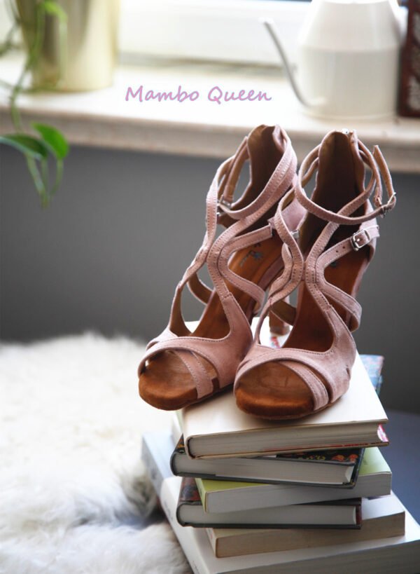 Light pink  salsa Latin dance shoes