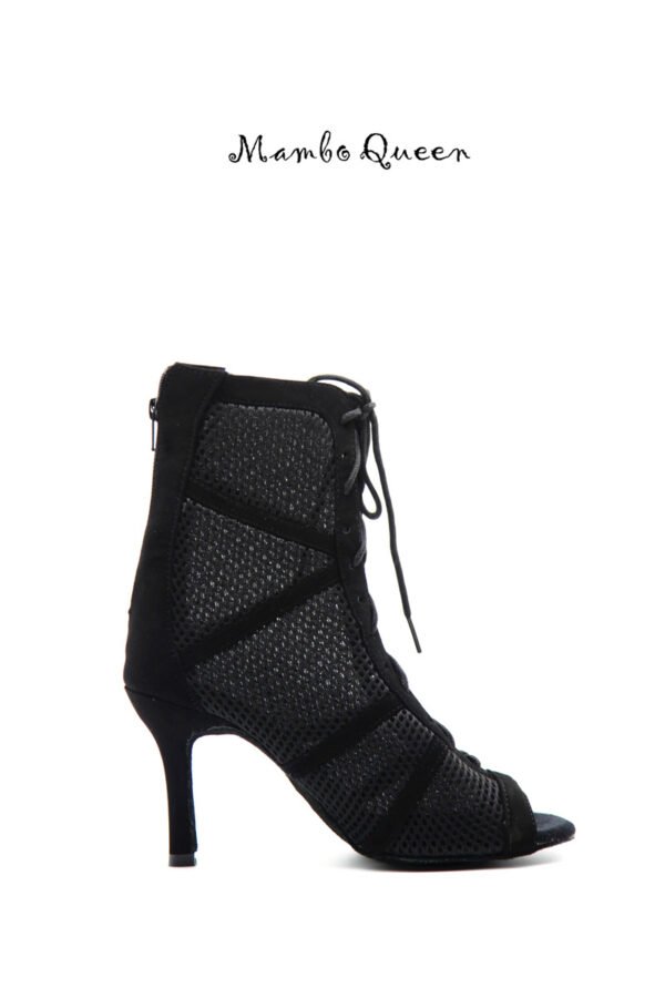 Extremely soft dance boots black dancing shoes woman