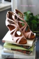 Light pink  salsa Latin dance shoes