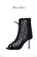 dance boots woman latin dance shoes black lace salsa boots