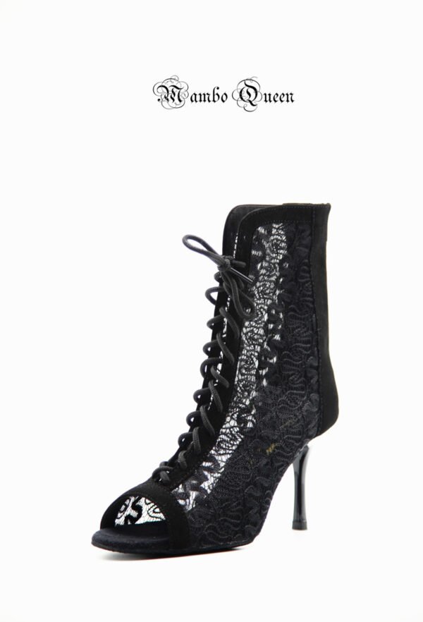 dance boots woman latin dance shoes black lace salsa boots